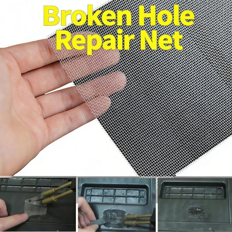 Stainless Steel Automotive Bumper Body Repair Mesh Net 20x15cm 5x15cm Easy to Install for Protective Against Road Debris
