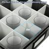 Wine Glass Storage Box Holds 12 Standard Size Glasses With Dividers Carry Handles Included
