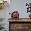 160ml Yixing Purple Clay Teapots Handmade Lifting Handle Pot Raw Ore Purple Mud Tea Maker Kettle Chinese Zisha Tea Set Drinkware