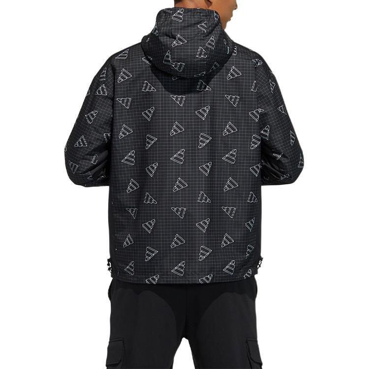 Adidas Jackets Men's Black Hooded Non Detachable Moderate GP1825