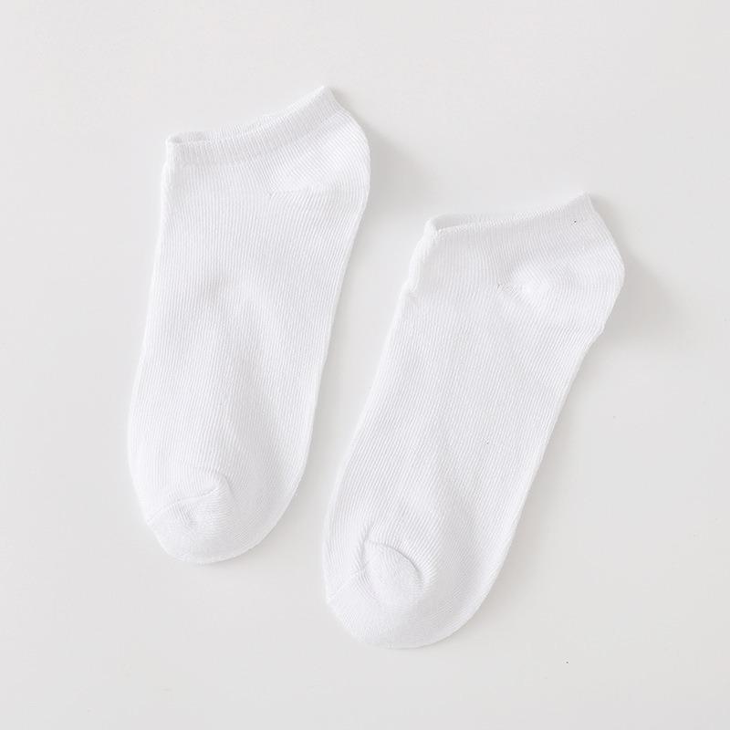 Women's Spring and Summer Leisure Candy Color Solid Color Invisible Light Mouth Cotton Boat Socks