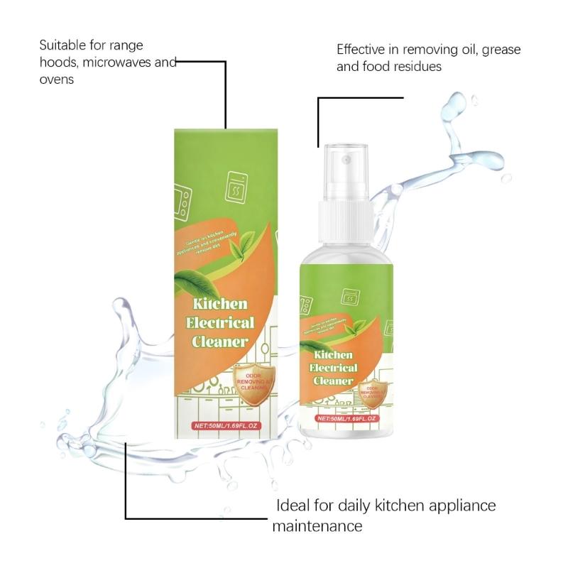 Kitchen Appliances Countertops Cleaner Degreaser Agent for Stubborn Grease Kitchen Convenient Oil Stain Cleaner