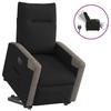 VidaXL Fauteuil inclinable électrique noir tissu 3324102