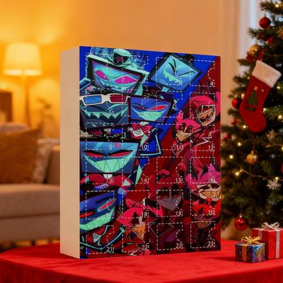 Hazbin Hotel Themed Advent Calendar 24 Days of Helluva Boss Ornaments Christmas Tree