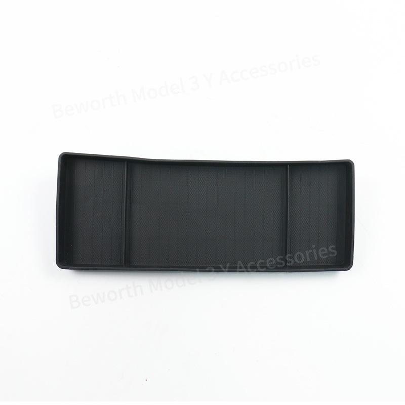 Für Tesla Model 3+ Highland Armaturenbrett ETC Halterung Ablage Aufbewahrungsbox TPE Instrumentenbrett Taschentuchbox Polster 2025 Model3 Zubehör