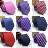 GUSLESON Classic 8cm Classic Tie For Mens Solid Stripe Printing Necktie Men Formal Business Wedding Dress Accessory Gift Ties