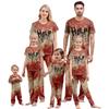 Bedrucktes Süßes Familien-Set Pyjamas Hauskleidung Familie Kurzarm-Oberteil Hose Set