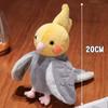 Cute Bird Parrot Hand Puppet Soft Stuffed Fluffy Doll Cosplay Plush Funny Educational Baby Toy Game Kawaii Cockatiel Budgerigar