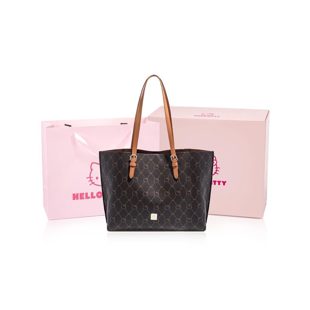 New Sanrio Hello Kitty PU Tote Bag, Shopping Bag, Shoulder Bag Regular Women's Multicolor SHHF41398