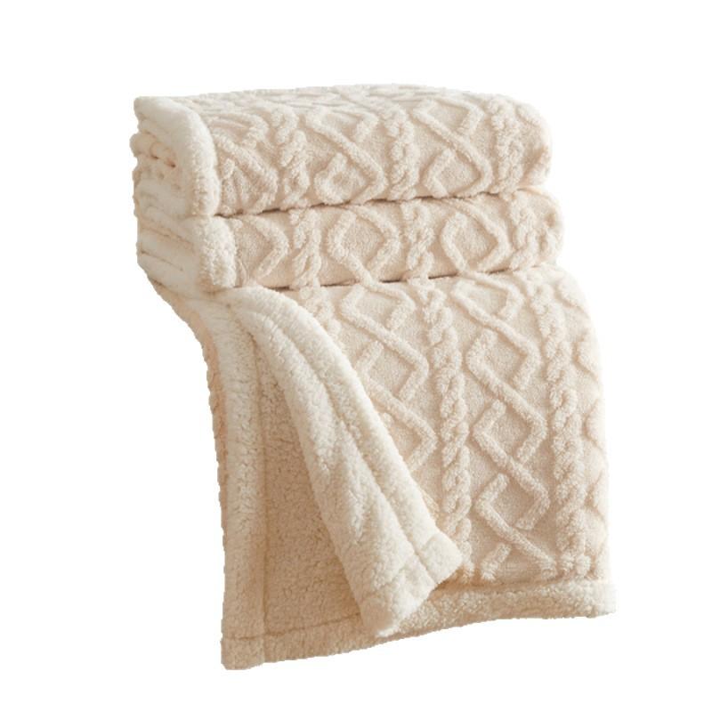 Dicke Warme Fleece-Kuscheldecke Extra Weich Flanell Karomuster für Couch Sofa Ganzjahres-Gemütlichkeit für Bett Homeoffice Geschenk
