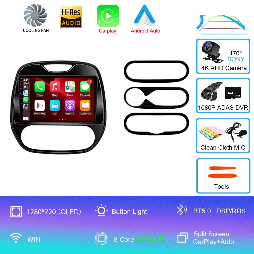 Auto Radio Android 14 For Renault Captur CLIO Samsung QM3 2011-2020 Multimedia Player Wireless Carplay No 2Din DVD Head Unit