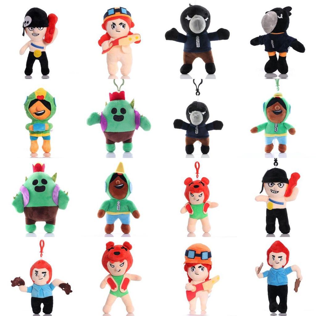 Brawl Stars Cactus Leon Nita Poco Spike Plush Toy Pendant Stylish Stuffed Doll Kids Gift