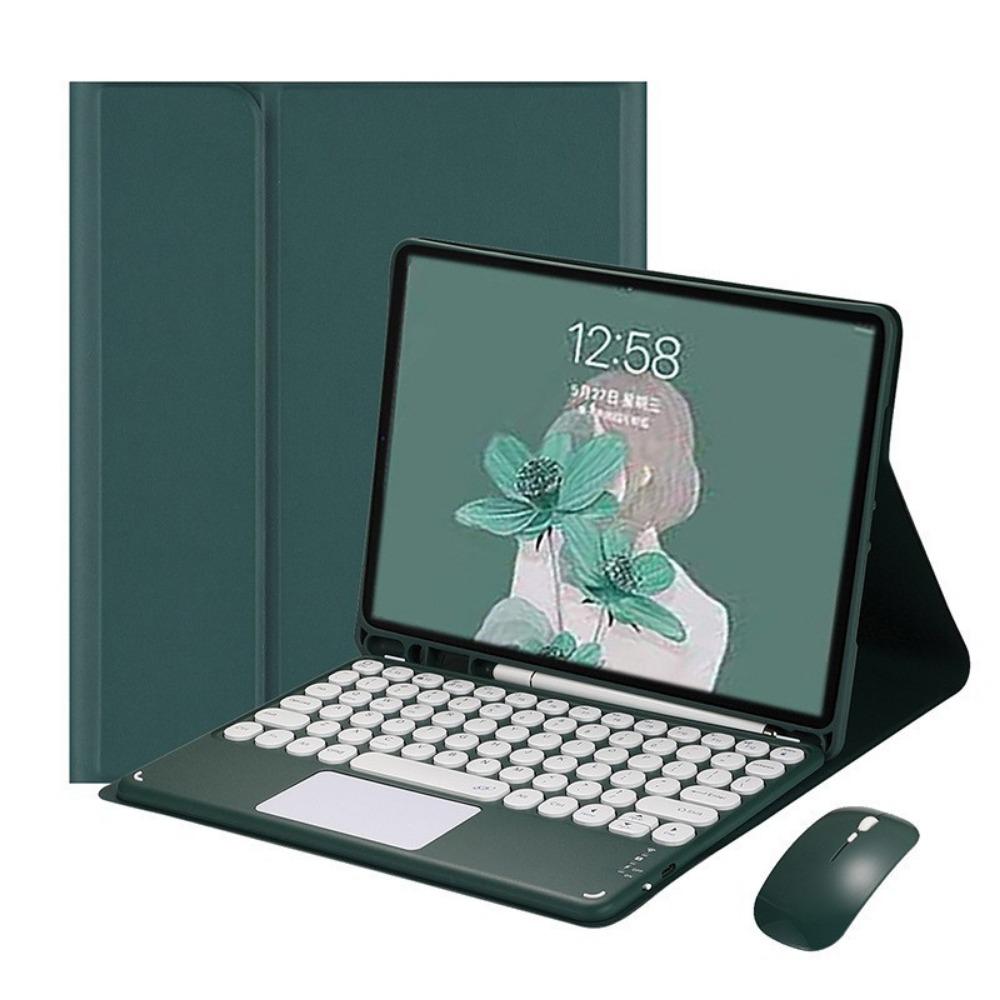Leder-Tastaturhülle für iPad Pro 13 2024 mit Stifthalter Magnetische Bluetooth-Tastaturabdeckung für Air 6