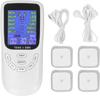 TENS EMS 4 Channel Rechargeable Combo Machine Unit - Muscle Stimulator + Back Pain Relief and Management- 24 Programs/Backlit