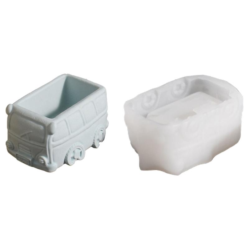 Sukkulenten-Pflanzenformen in Busform Blumentöpfe Silikonform Handgefertigte Aufbewahrungsboxformen Gipsformen Heimdekoration