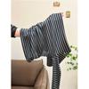 Women's Striped One-Shoulder Long-Sleeve Top - 2025 Spring/Autumn Slim Fit Korean Style