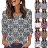 Damska Moda, Casualowy I Retro Top Z Dekoltem V