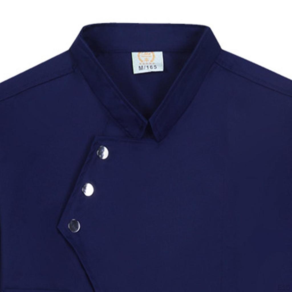 Chef Coat Clothing with Pocket Breathable Catering Waiter Apparel Cooker Classic Uniform for