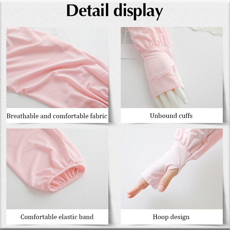 Summer Loose Sunscreen Driving Ice Silk Sleeve Female Long Length Uv Protection Sleeve Arm Arm Glove Ice Sleeves Uv Protection