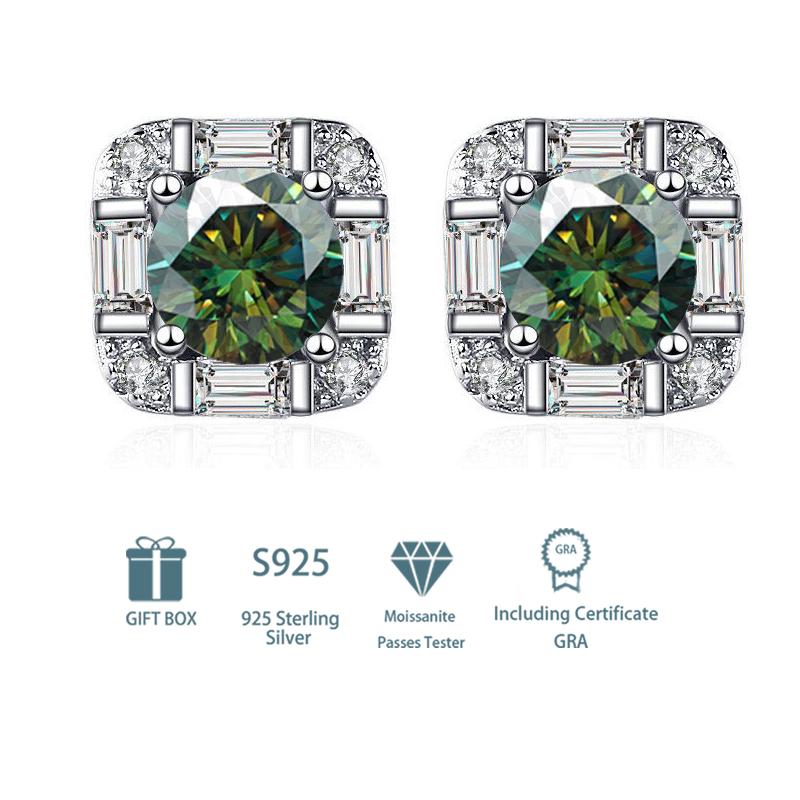 Tancise 925 Sterling Silver Moissanite   Earrings Drop Earrings For Women Wedding Party Gifts