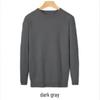 Men's Slim Fit Round Neck Warm Knitwear Pullover for Autumn and Winter