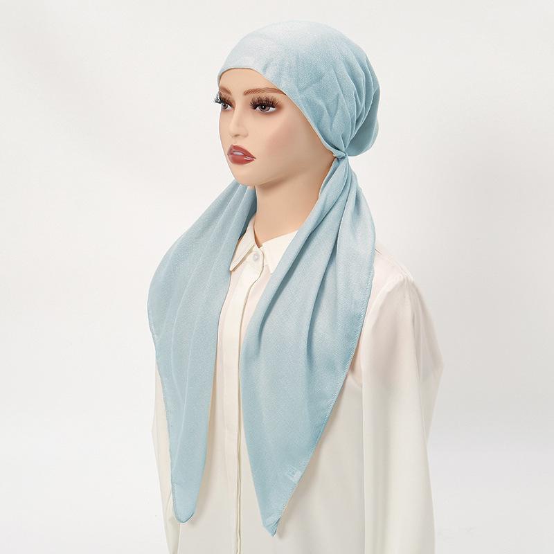 

Женская универсальная эластичная повязка на голову из хлопка и льна - Однотонный изогнутый дизайн 65*23 CM