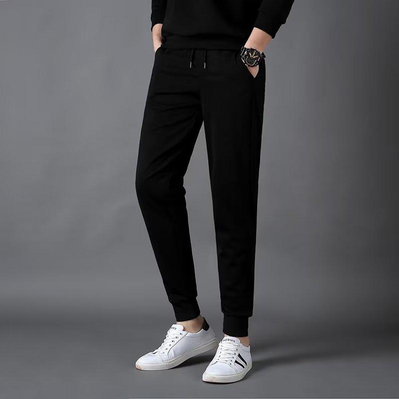 Men's Loose Fit Knitted Drawstring Sweatpants for Autumn & Winter