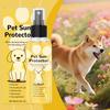 60ml Natural Dog Sunscreen Spray UV Protection Moisturizing for Hot Weather Outdoor Hiking Trip Swimming Beach Daily Pet Use