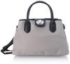 [Perke] Nylon and Cowhide Leather Utility 2-Way Tote Bag S