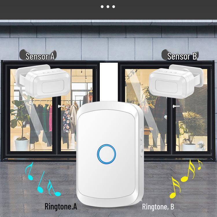 Sensor Store Entrance: Welcomer Anti-theft Alarm & Supermarket Split Doorbell Voice Reminder