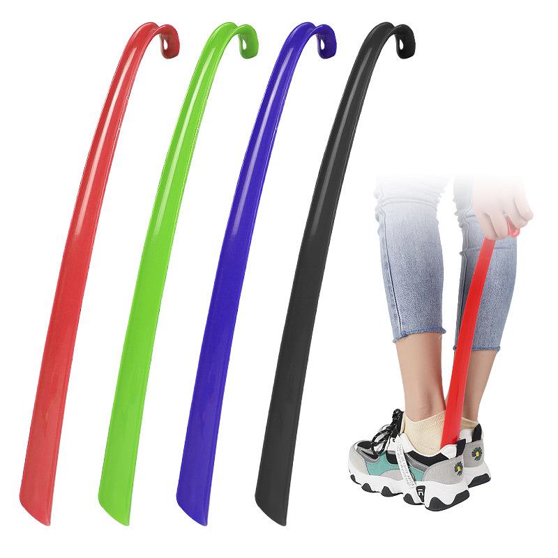 Colorful Hangable Curved Shoehorn for Easy Shoe Wearing - Ideal for Pregnant Women, Elderly, or Anyone Needing Assistance