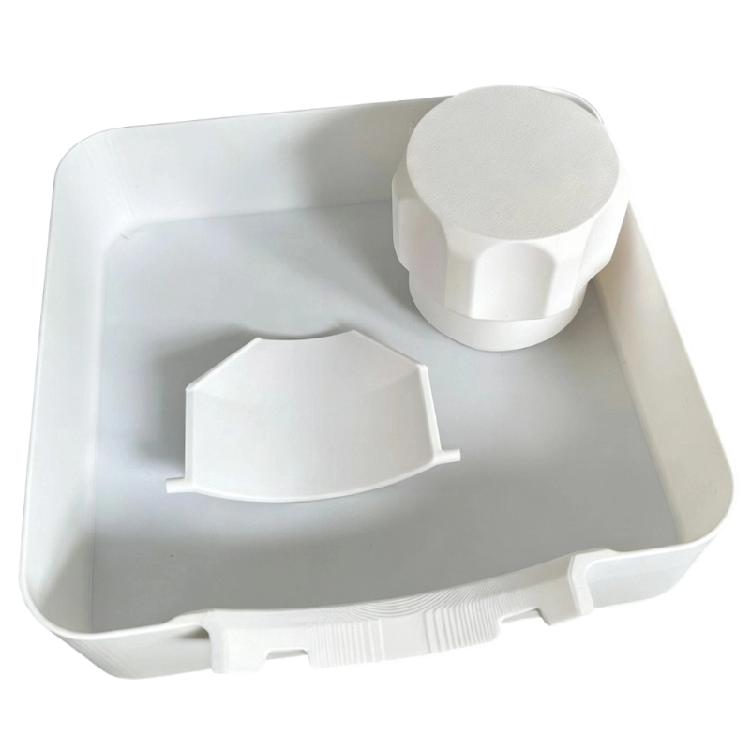 Tavă de spălare superioară pentru controlul umidității în camera de spălătorie, Set de tăvi de scurgere pentru mașina de spălat din plastic alb turnat