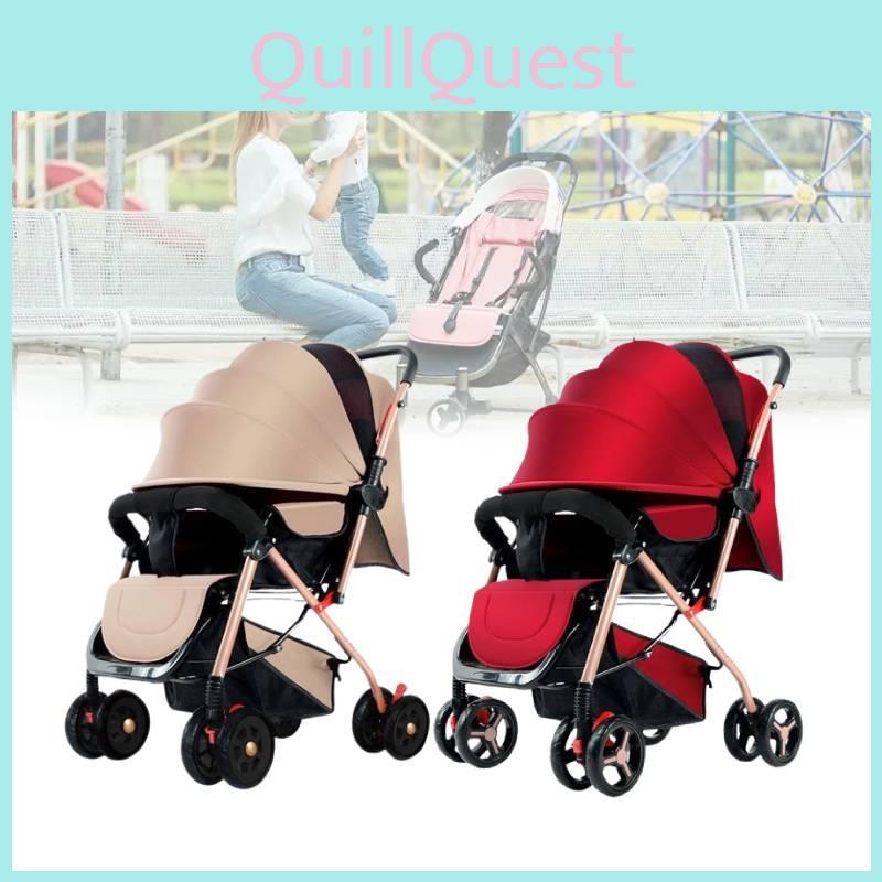 Versatile Two-way Baby Pushchair With Premium Accessories For Comfort And Safety rosso