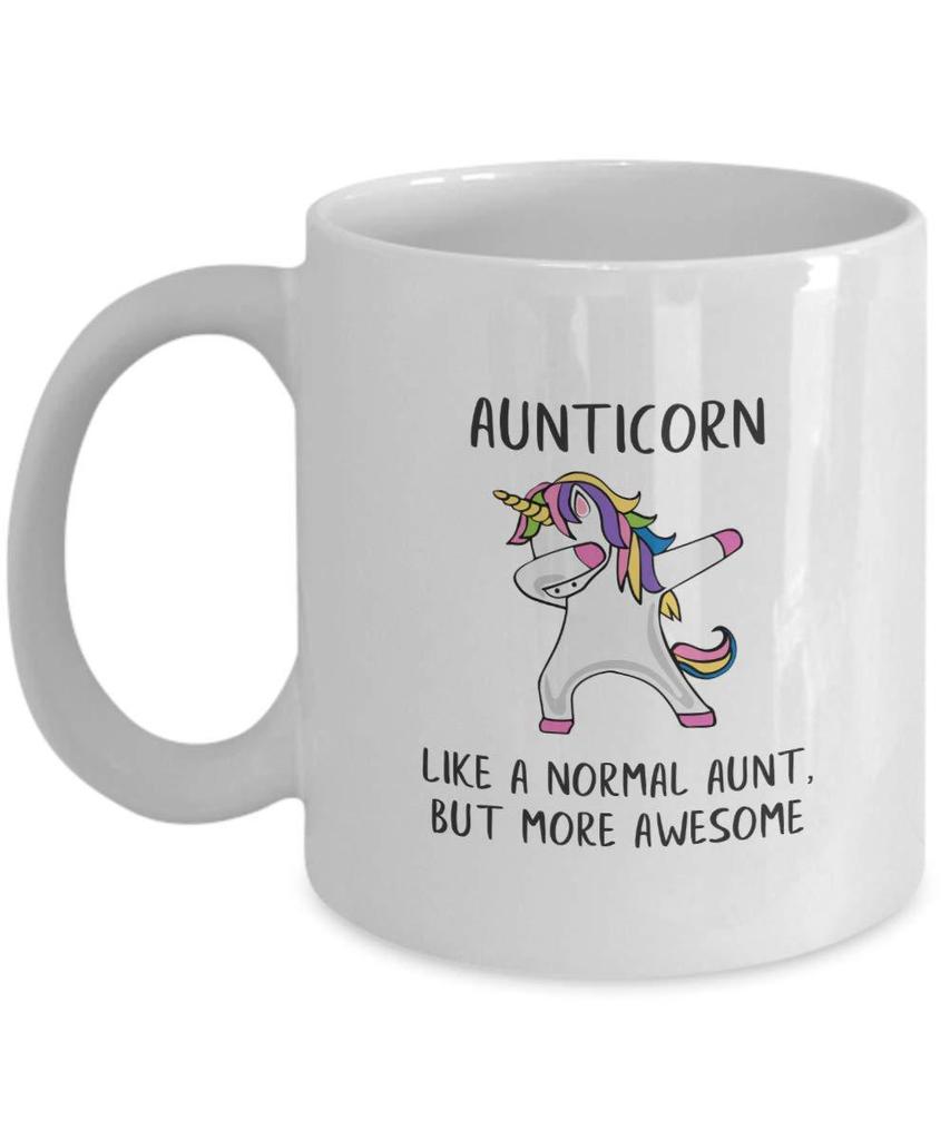 New Unicorn Aunticorn Ceramic Coffee Mug Water Cup Aunt Foreign Trade Unicorn Mug