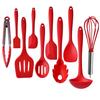10 peças conjunto de utensílios de cozinha de silicone resistente ao calor ferramentas de cozinha antiaderentes kit de utensílios de cozinha acessórios de cozinha