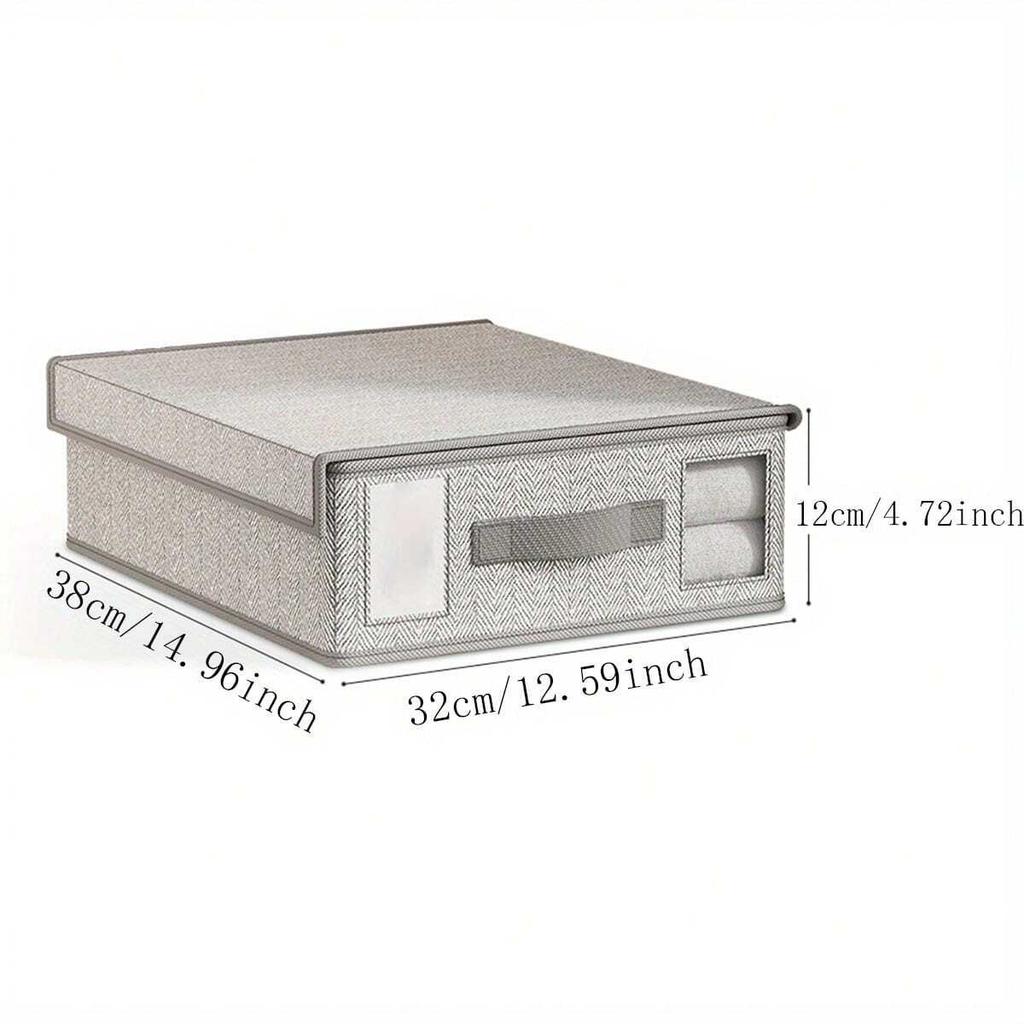 Laken Set Opbergdoos Organizer Stof Vouwen Raam Rits Deken Organizer Doos Kledingkast Bed Kleding Opberg Organizer