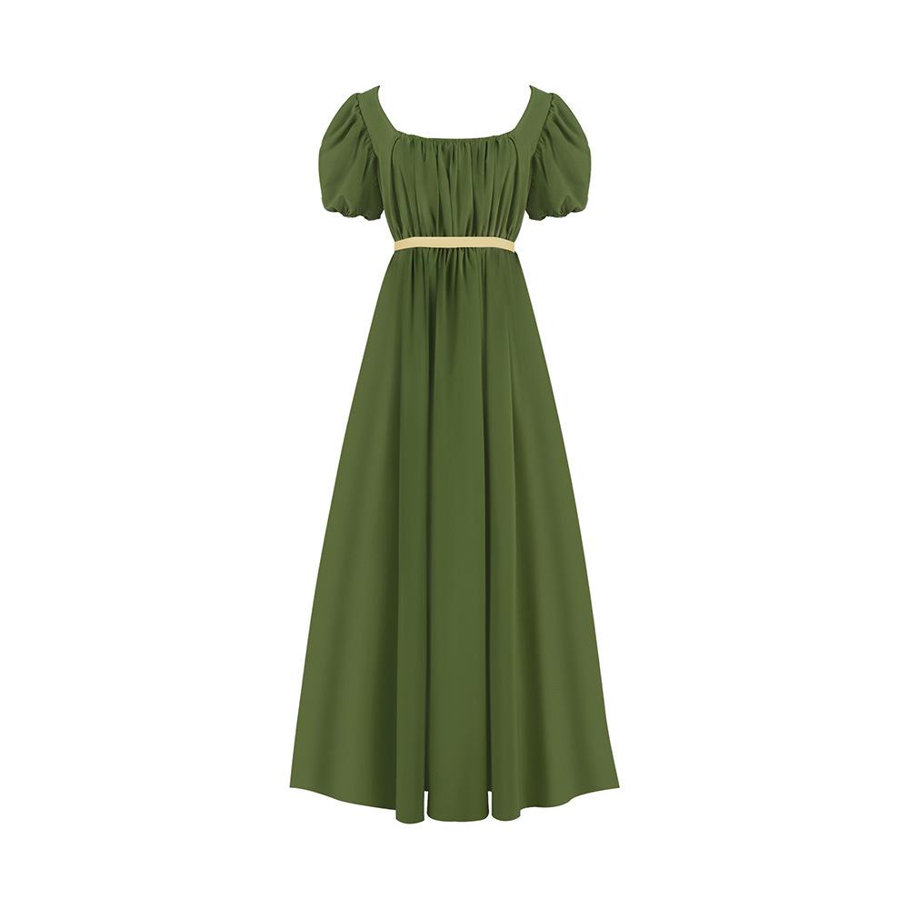Bridgerton Style Regency Dress High Waist