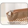 Nylon Mesh Beach Bag Zipper Mesh Handbag Soild Color Toiletry Storage Bag  Travel
