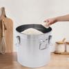 33L Stainless Steel Sealed Bucket 38*36cm For Storing Various Dry/Wet Items, Such As Rice, Flour, Cereals, Tea, Spices