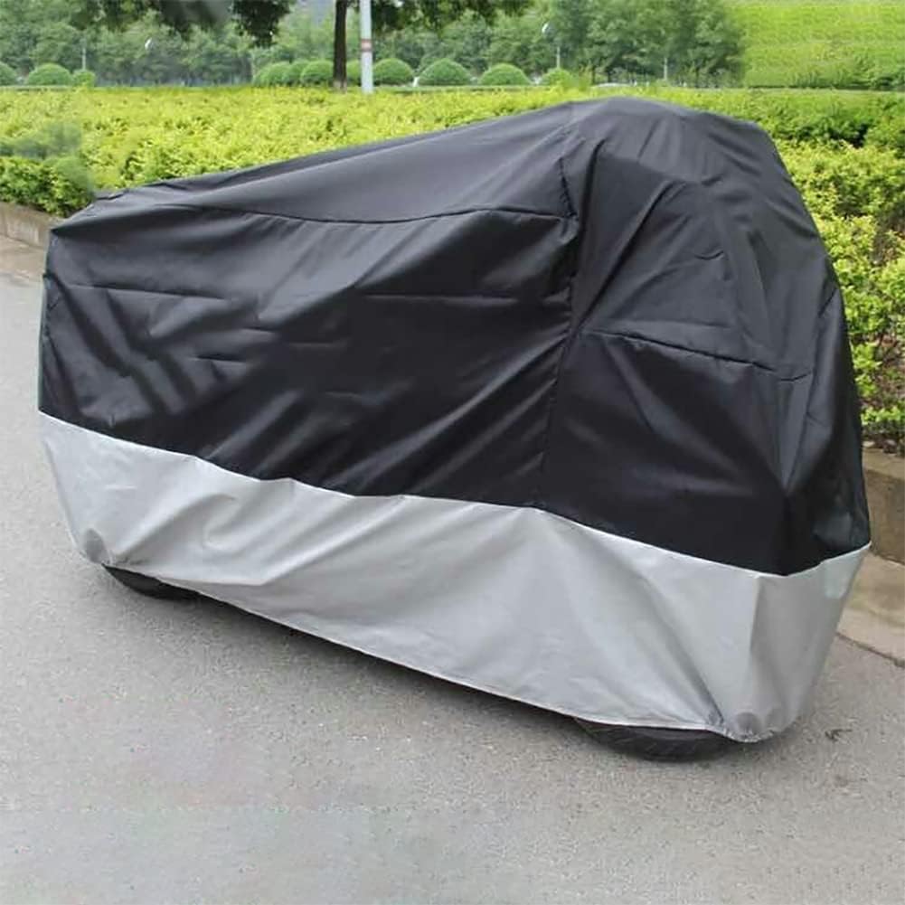 Motorcycle Covers, Outdoor Waterproof Motorbike Covers with Lock-Holes & Storage Bag, Fits Up To 96.5" Motorcycles