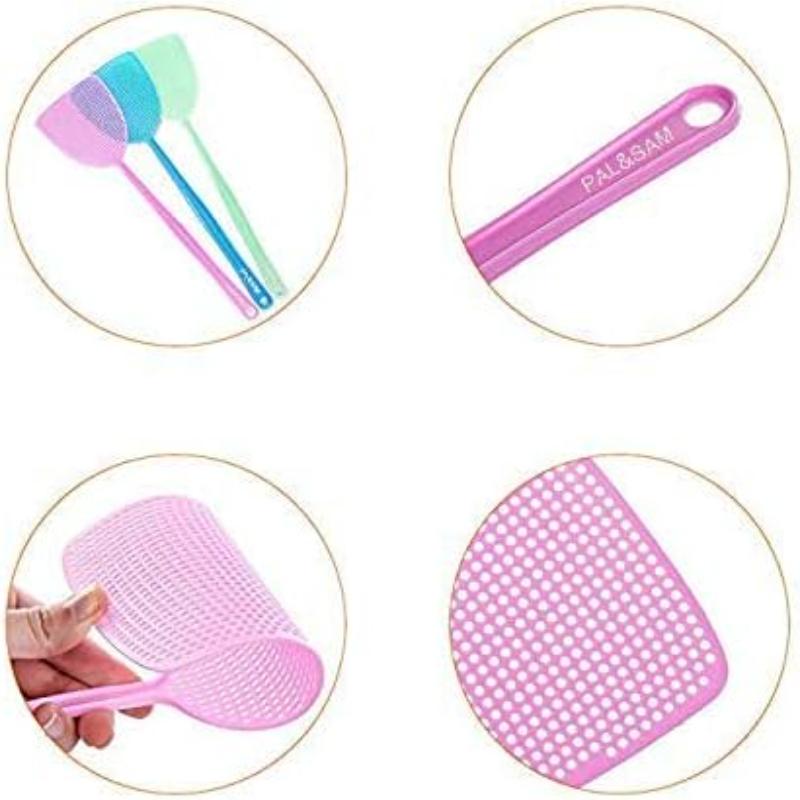 Long Handle Plastic Fly Swatter Mosquito Killer - Manual Pest Control Insect Repellent for Home Garden Kitchen