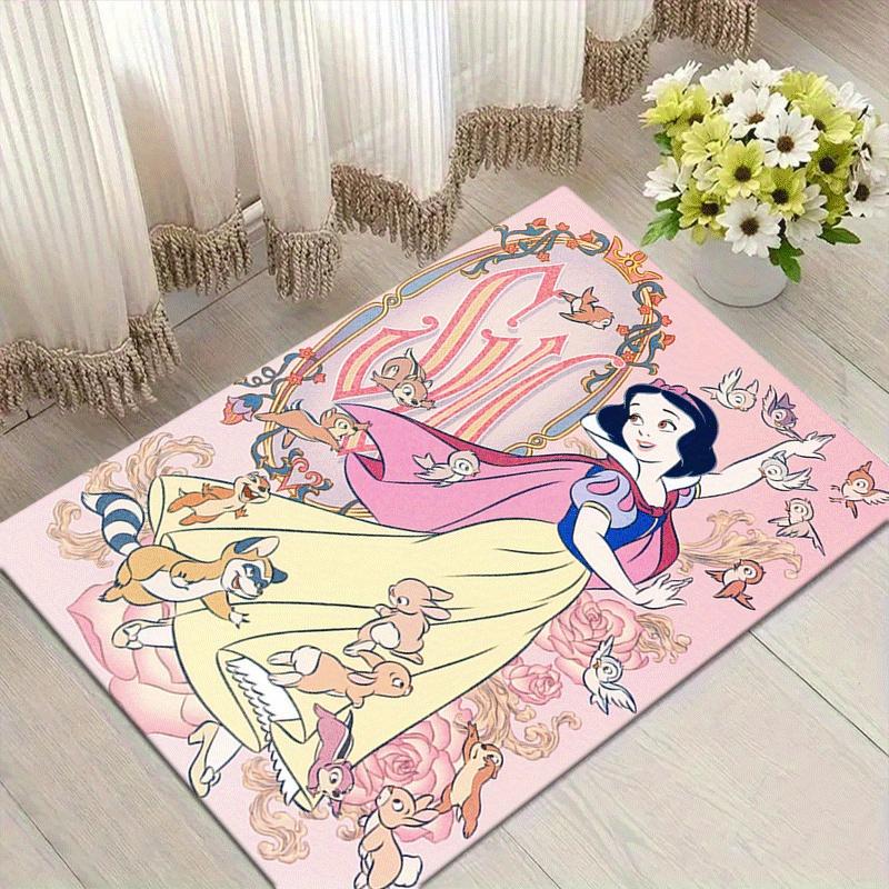 

1pc Snow White Pattern Area Rug Soft Flannel Floor Mat for Living Room,Office,Bedroom and Carpet,Sofa Coffee Table Floor Mat 60cm by 90cm