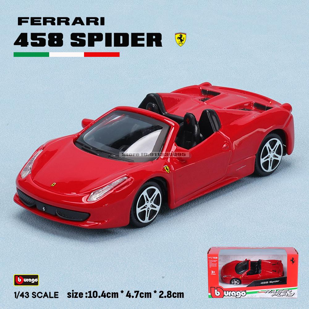 Bburago 1:43 Multiple styles Ferrari Purosangue sp2 488GTB 250GTO SF90 ROMA alloy luxury car die-casting car model toy gift