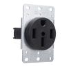 50A Recessed Power Outlet 4 Prong Grounded Flush Mount Receptacle for Camping Car Travel Generator