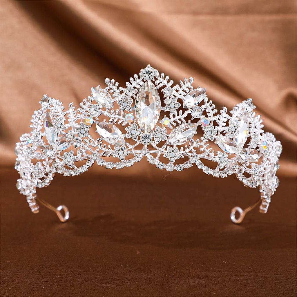 Women's Rhinestone Tiara Crown Crystal Queen Headpiece Hair Accessories Hair Ornament for Weddings and Formal Event
