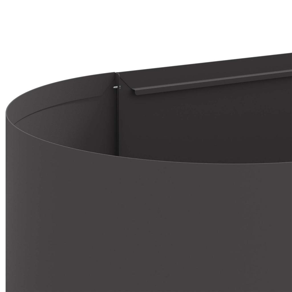 Raised Garden Bed Black 120 X 40 X 40 Cm Steel