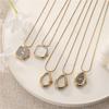 Versatile Square Water Droplet Shape Watch Necklace Fashion Women's High Quality Stainless Steel Pendant Watch Necklace Jewelry