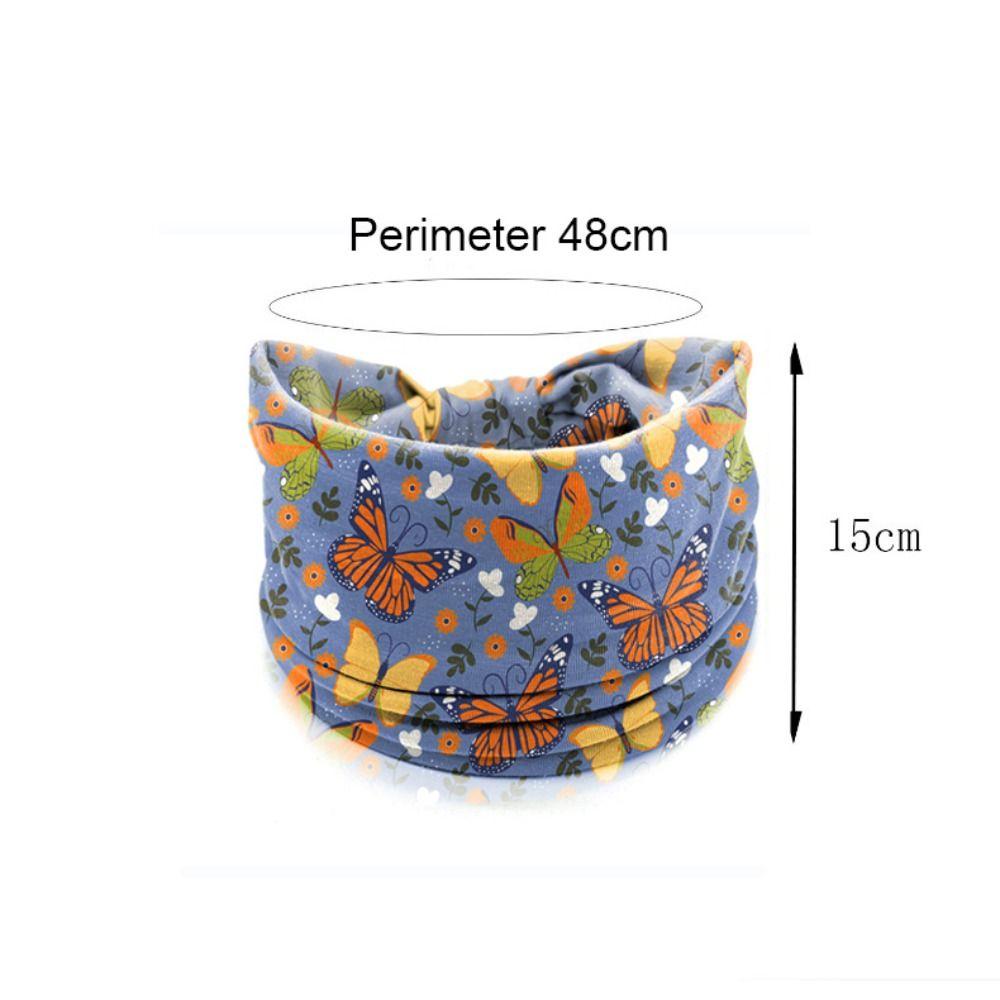 Vintage Knot Wide Headbands Boho Printed Headscarf New Turban  Girls