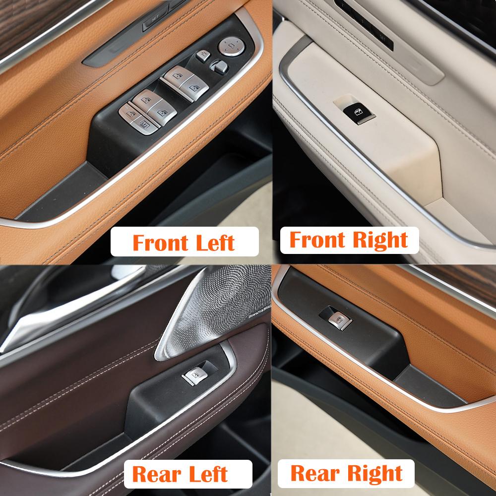 LHD Upgraded Interior Door Pull Handle Panel Window Lifter Switch Cover Trim For BMW 6 Series GT G32 2017-2022