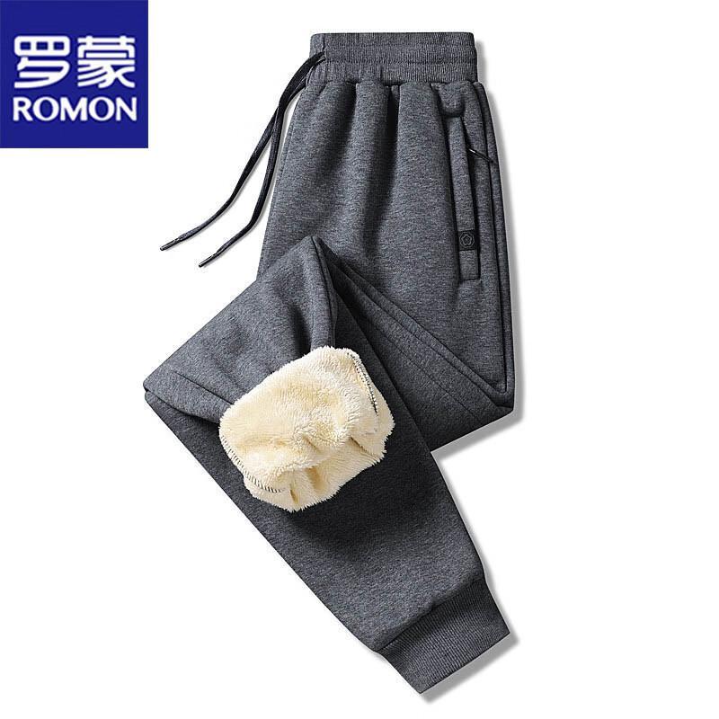 ROMON Men's Thermal Lamb Wool Lined Sports Pants